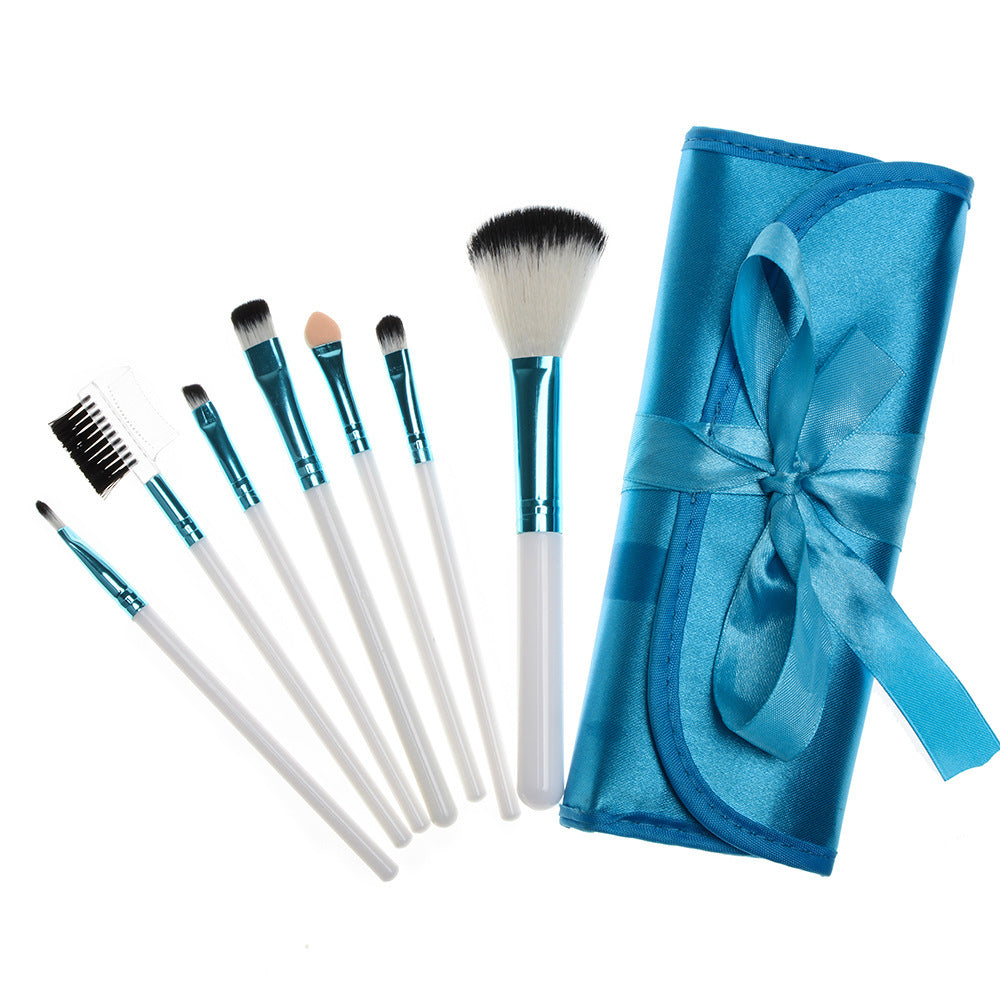 Multifunctional Portable 7 Ribbon Makeup Brushes Suit Multifunctional Portable 7 Ribbon Makeup Brushes Suit